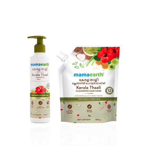 Mamaearth Kerala Thaali Shampoo & Hair Mask Duo (Combo of 2)