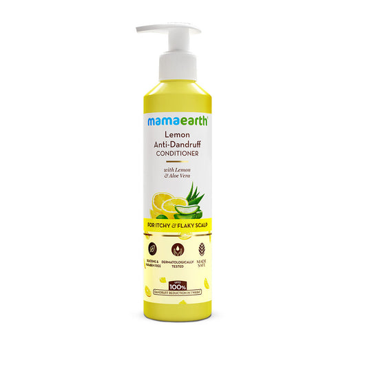 Mamaearth Lemon Anti-Dandruff Conditioner with Lemon & Aloe Vera for Soft & Smooth Hair (250 ml)