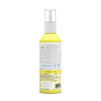 Mamaearth Lemon Anti-Dandruff Hair Oil for Itchy Flaky Scalp 100 ml | Scalp Irritation Relief | Nourishes Scalp & Hair | Contains Lemon, Ginger, Apiscalp (Clinically Proven), Svetakutaja Oil, Neem, Salicylic Acid - Image 3