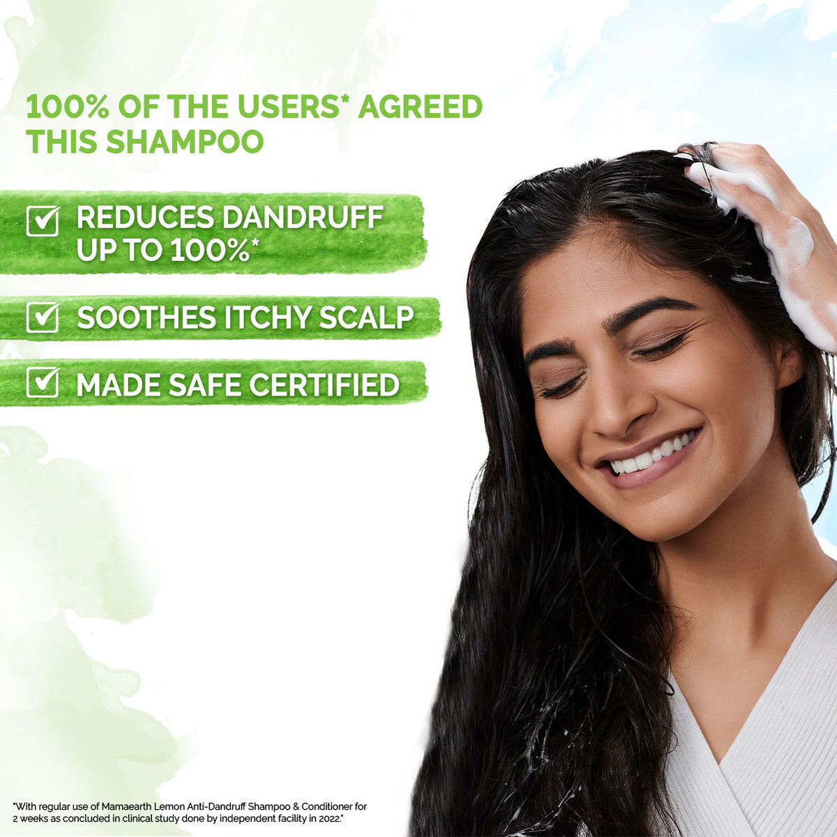Mamaearth Lemon Anti-Dandruff Shampoo with Lemon & Ginger for Itchy & Flaky scalp - 400 ml - Image 4