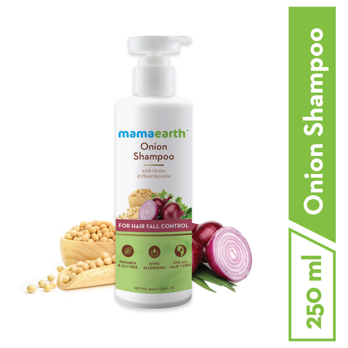 Mamaearth Anti Hair Fall Spa Range With Onion Hair Oil + Onion Shampoo + Onion Conditioner For Hair Fall Control - Image 3