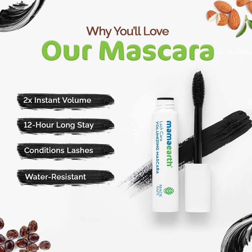 Mamaearth Mamaearth Lash Care Volumizing Mascara with Castor Oil & Almond Oil for 2X Instant Volume - 13 gm - Image 4