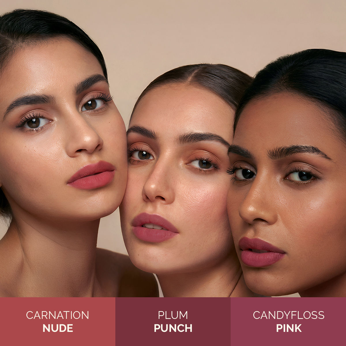 Mamaearth Moisture Matte Long Stay Lipstick Gift Set - Pink & Plum 12-Hour* Long Stay | Made Safe Certified | Smudge Proof | Travel Friendly Pack of 3 - Image 3