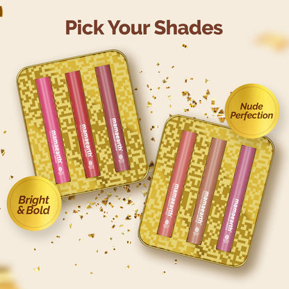 Mamaearth Moisture Matte Longstay Lipstick Pack of 3 Minis - Bright and Bold - Image 5