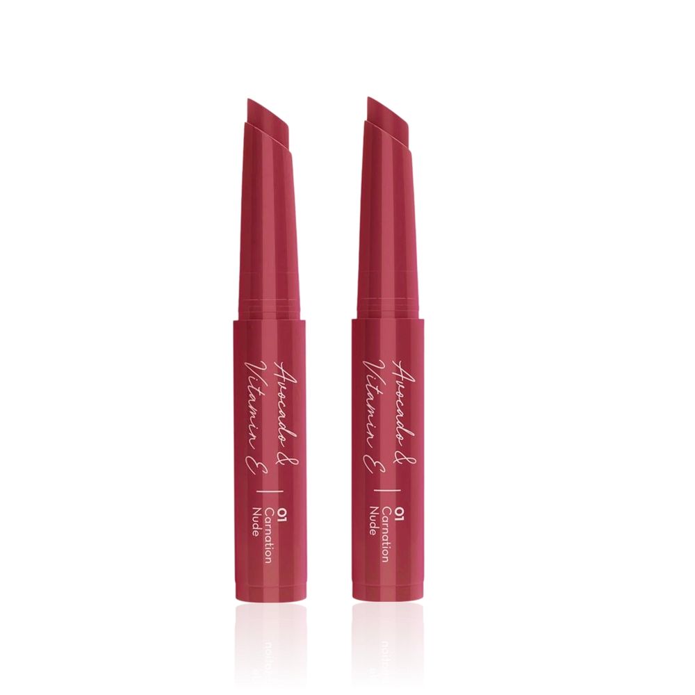 Mamaearth Moisture Matte Longstay Mini Lipstick with Avocado Oil & Vitamin E for 12 Hour Long Stay-02 Plum Punch - 0.7 gm (Pack of 2)