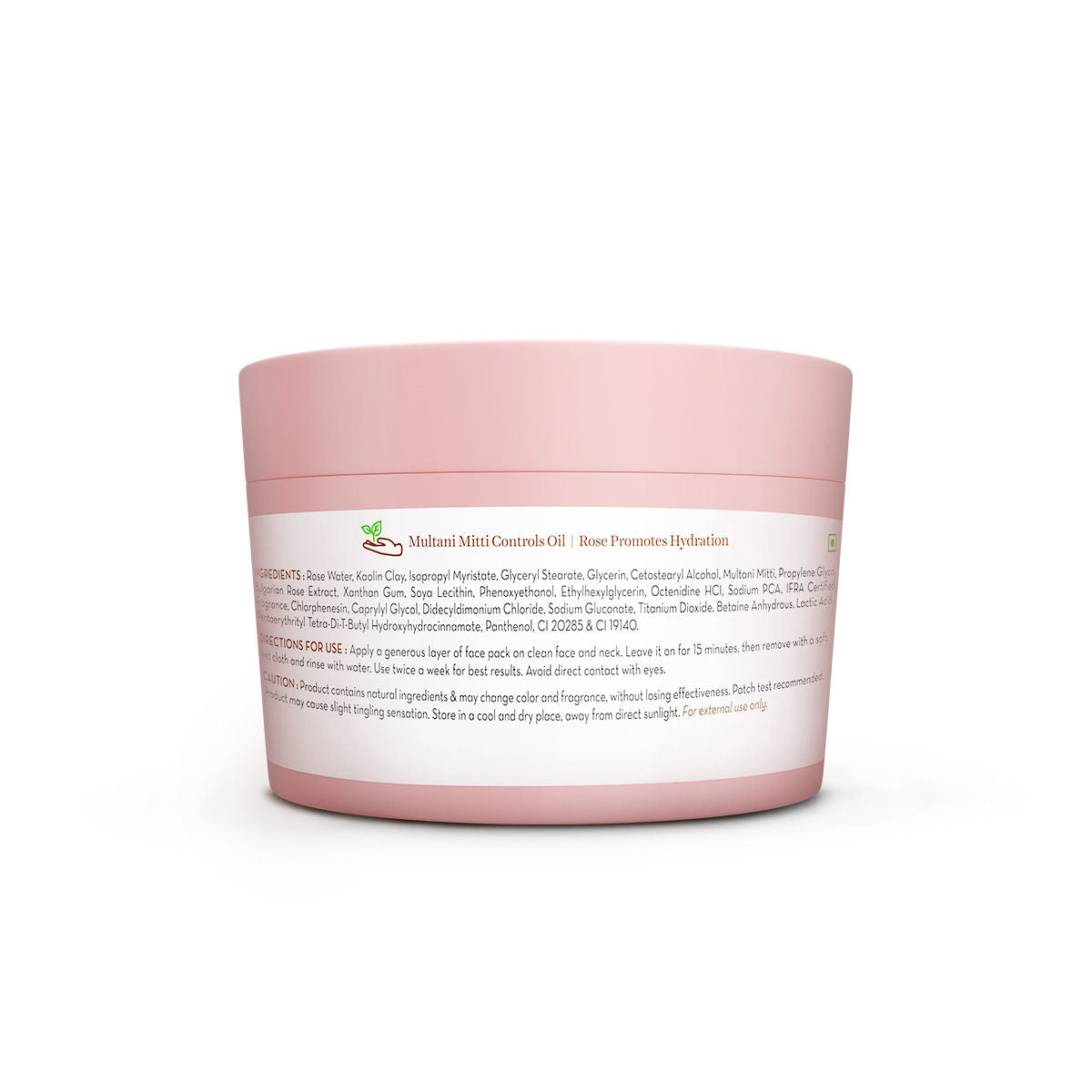 Mamaearth Multani Mitti Oil Balance Face Pack with Multani Mitti & Bulgarian Rose for Normal to Oily Skin 200 gm | DIY-like Texture | Controls Oil & Acne | Clay Face Mask | Free From Harmful Chemicals - Image 2