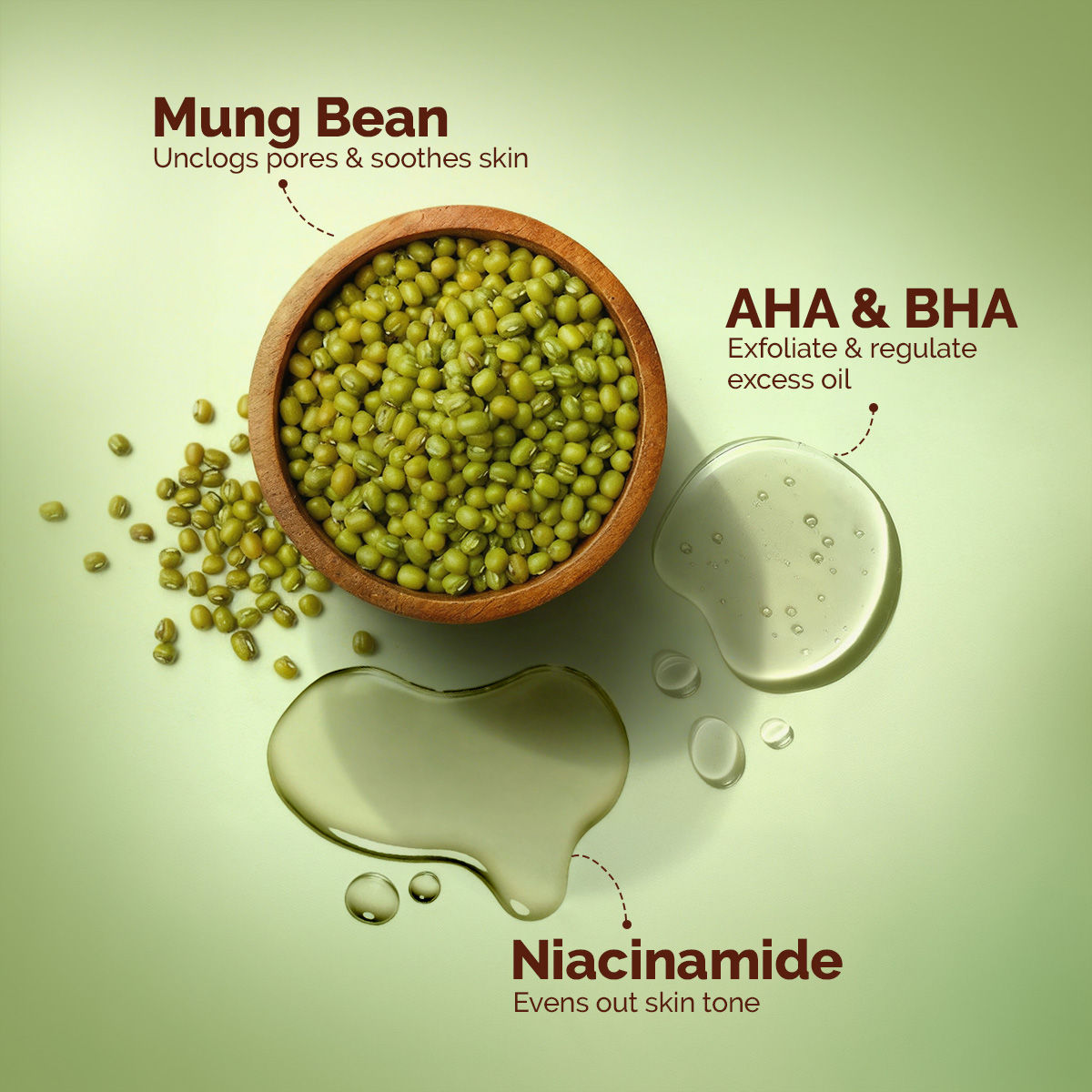 Mamaearth Mung Bean Pore Cleansing Foam Scrub with Mung Bean, AHA & BHA for Normal to Oily Skin - 100 gm India's First Foam Scrub for Deep Pore Cleansing | Enriched with Mung Bean & 1% AHA-BHA - Image 4