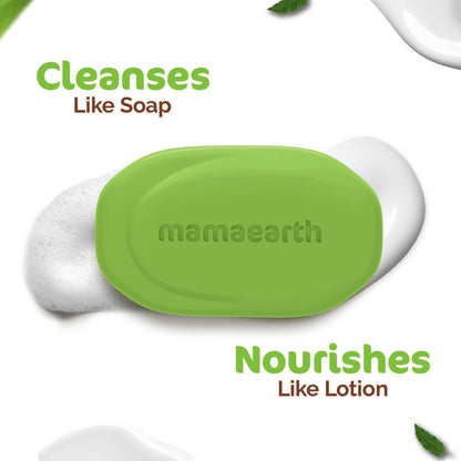 Mamaearth Neem Moisturizing Lotion Soap Pack of 4 (125 g x 4) - Image 5