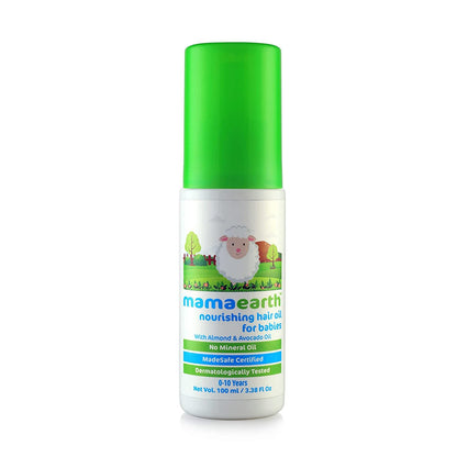 Mamaearth Nourishing Baby Hair Oil, Almond And Avocado (100 ml) - Image 2