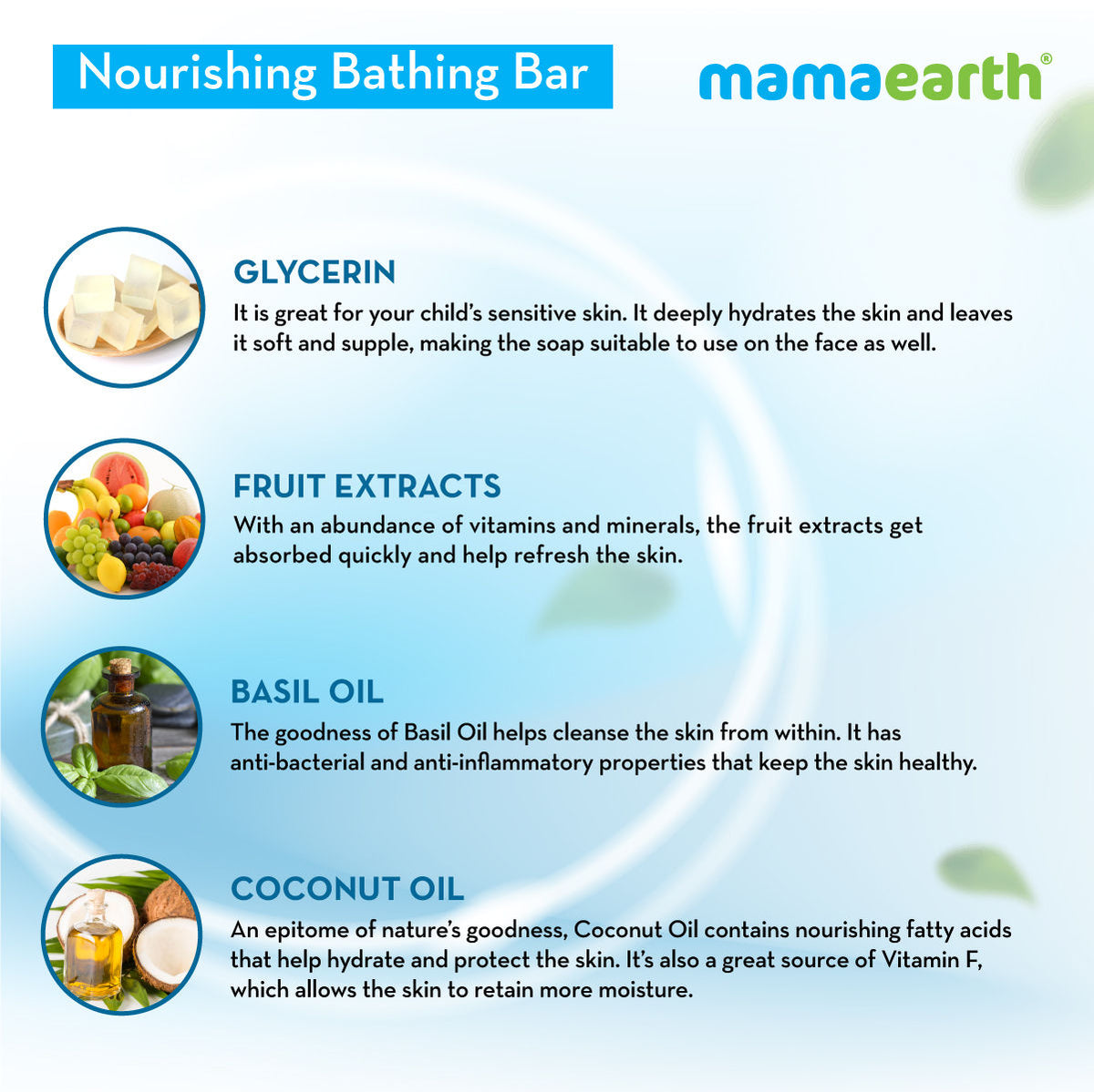 Mamaearth Nourishing Bathing Bar For Kids – 75gx5 - Image 5