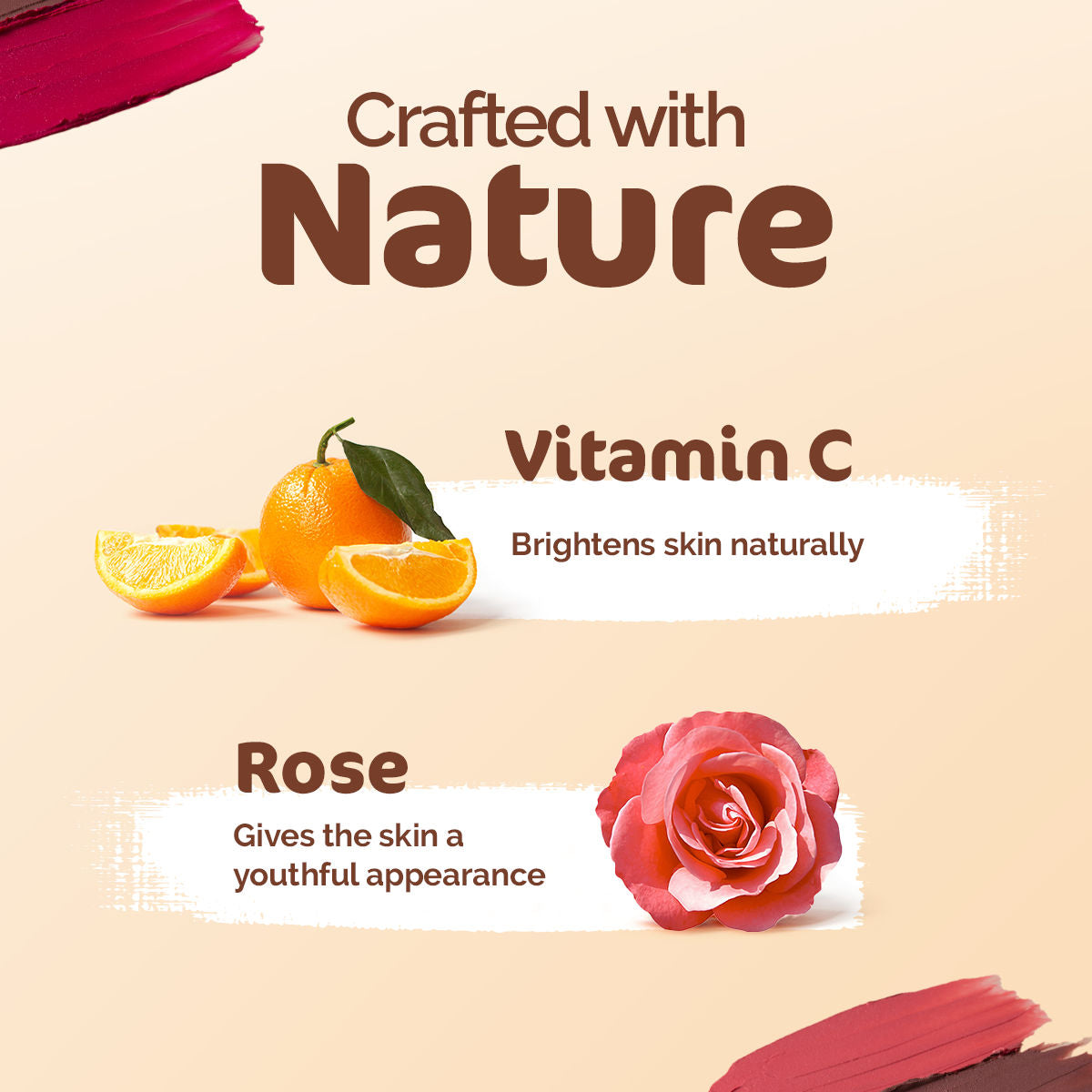 Mamaearth Nourishing Natural Lip Cheek & Eye Tint with Vitamin C & Rose- 03 Rose Pink (4 gm) - Image 3