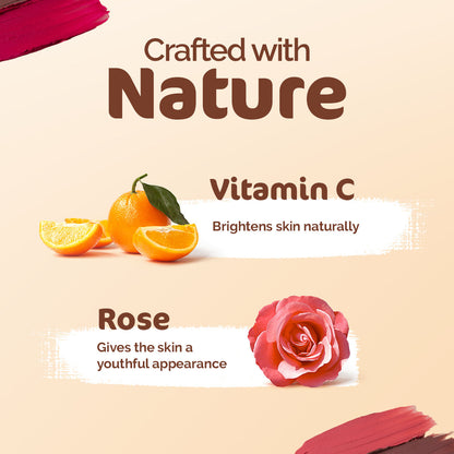 Mamaearth Nourishing Natural Lip Cheek & Eye Tint with Vitamin C & Rose- 03 Rose Pink (4 gm) - Image 3