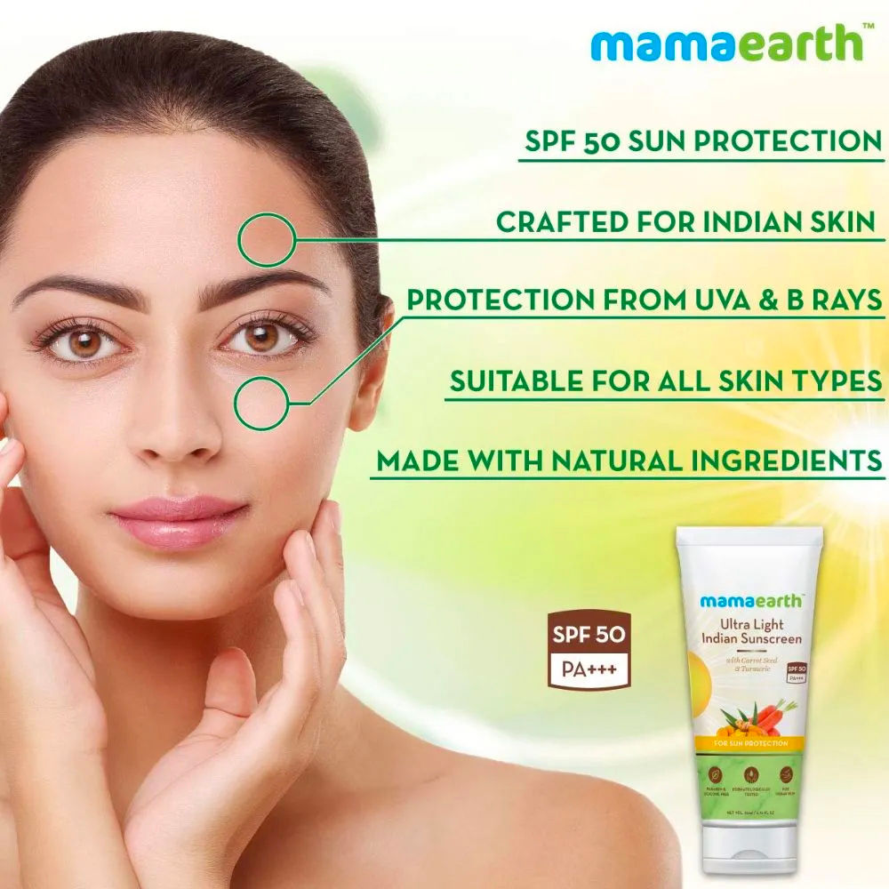 Mamaearth on-the-go Morning Skin Essentials (Ubtan Facewash (100 ml)+ Vitamin C Face Cream (80 gm) + Ultra Light Sunscreen(80 ml)) - Image 5