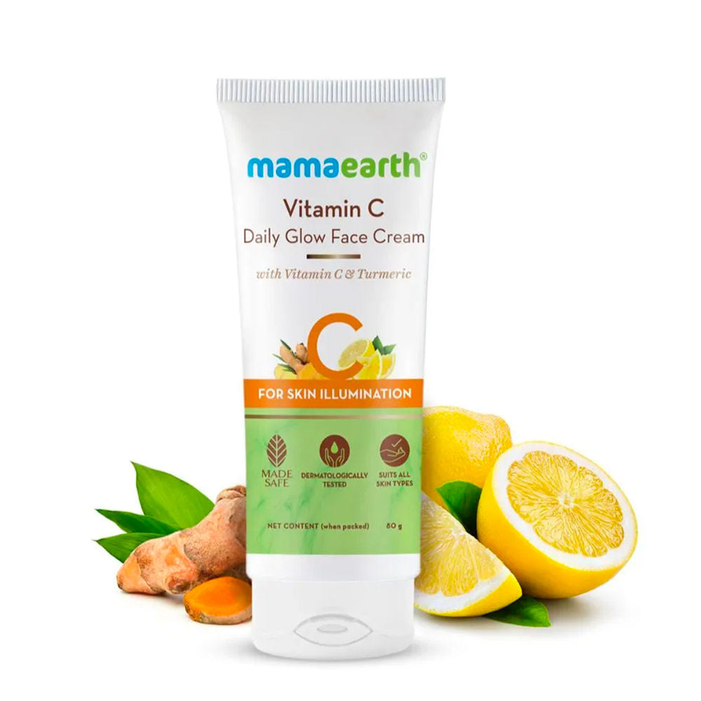 Mamaearth on-the-go Morning Skin Essentials (Ubtan Facewash (100 ml)+ Vitamin C Face Cream (80 gm) + Ultra Light Sunscreen(80 ml)) - Image 3