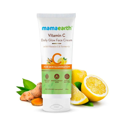 Mamaearth on-the-go Morning Skin Essentials (Ubtan Facewash (100 ml)+ Vitamin C Face Cream (80 gm) + Ultra Light Sunscreen(80 ml)) - Image 3
