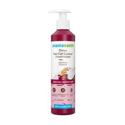 Mamaearth Onion Conditioner for Hair Growth & Hair Fall Control with Coconut Oil (250 ml)