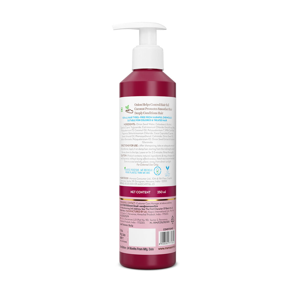Mamaearth Onion Conditioner for Hair Growth & Hair Fall Control with Coconut Oil (250 ml) - Image 2