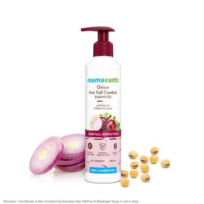Mamaearth Onion Shampoo with Onion & Plant Keratin for Hair Fall Control - 250 ml - Image 2