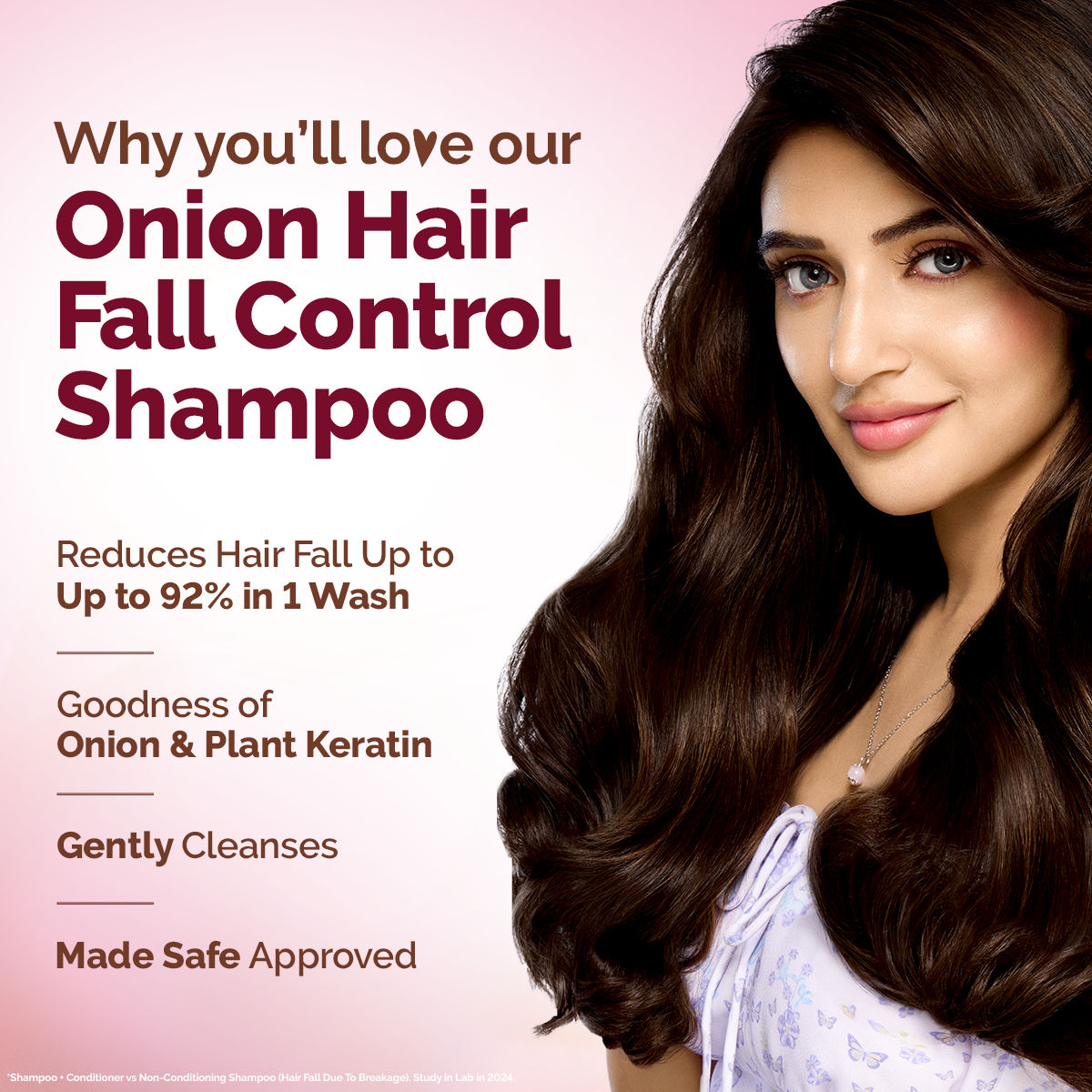 Mamaearth Onion Shampoo with Onion & Plant Keratin for Hair Fall Control - 250 ml - Image 4