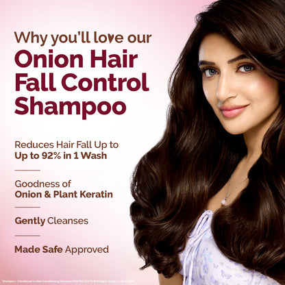 Mamaearth Onion Shampoo with Onion & Plant Keratin for Hair Fall Control - 250 ml - Image 4