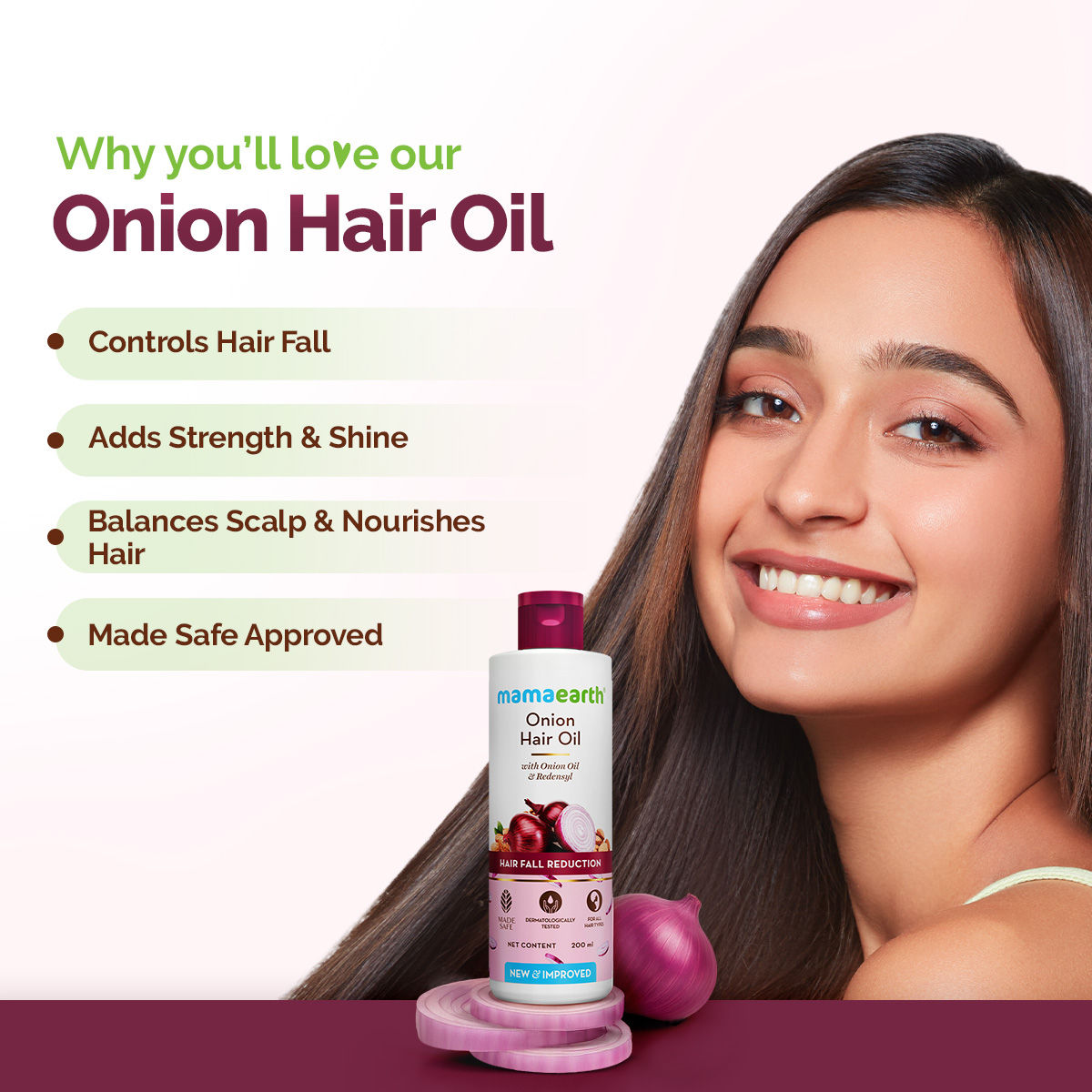 Mamaearth Onion Hair Oil with Onion & Redensyl for Hair Fall Control - 200 ml - Image 4