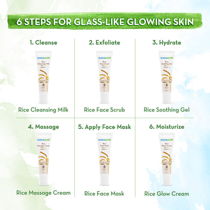 Mamaearth Rice Facial Kit With Rice Water & Niacinamide for Glass Skin - 60 gm - Image 4