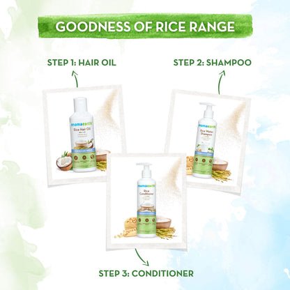 Mamaearth Rice Hair Oil with Rice Bran & Coconut Oil For Damaged, Dry and Frizzy Hair (150 ml) - Image 5