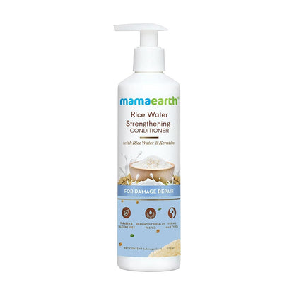 Mamaearth Rice Water Conditioner with Rice Water & Keratin for Damaged Repair (250 ml)