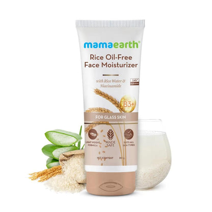 Mamaearth Rice Water Duo 1: Rice Face Wash (100 ml) + Rice Oil-Free Face Moisturizer (80 gm) - Image 3