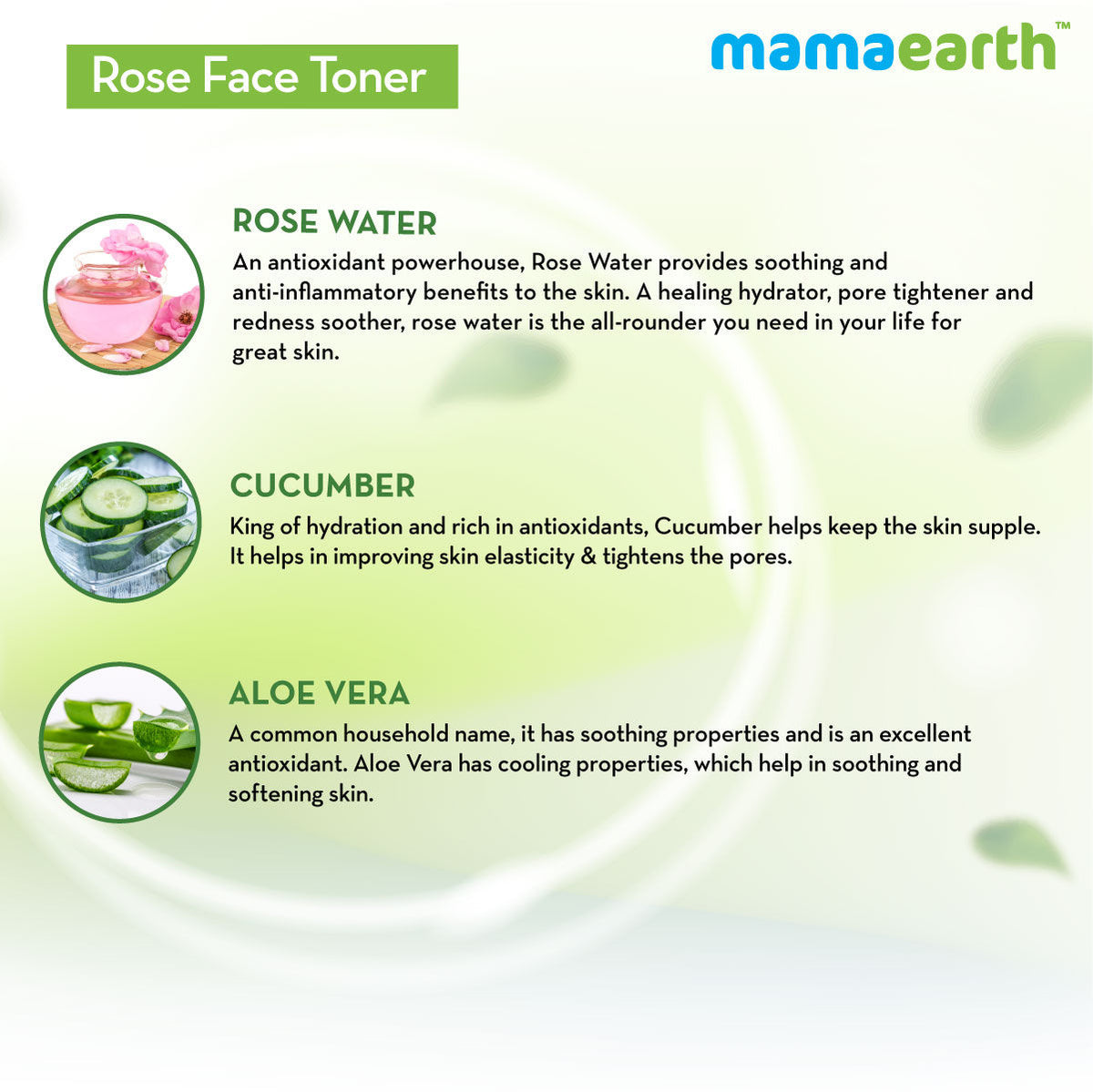Mamaearth Rose Water Face Toner with Witch Hazel & Rose Water for Pore Tightening (200 ml ) - Image 3