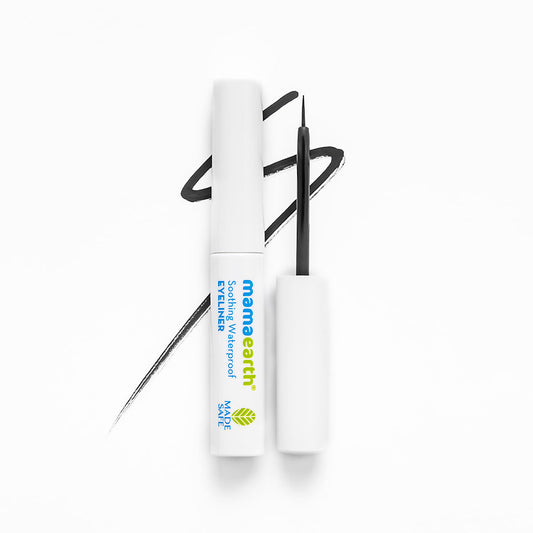Mamaearth Soothing Waterproof Eyeliner with Almond Oil & Castor Oil for 10 Hour Long Stay - 01 Matte Black 3.5 ml - Image 2
