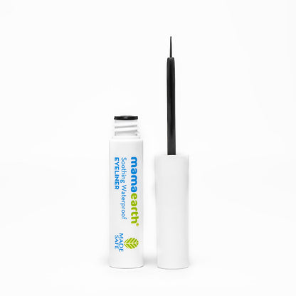 Mamaearth Soothing Waterproof Eyeliner with Almond Oil & Castor Oil for 10 Hour Long Stay - 01 Matte Black 3.5 ml - Image 4