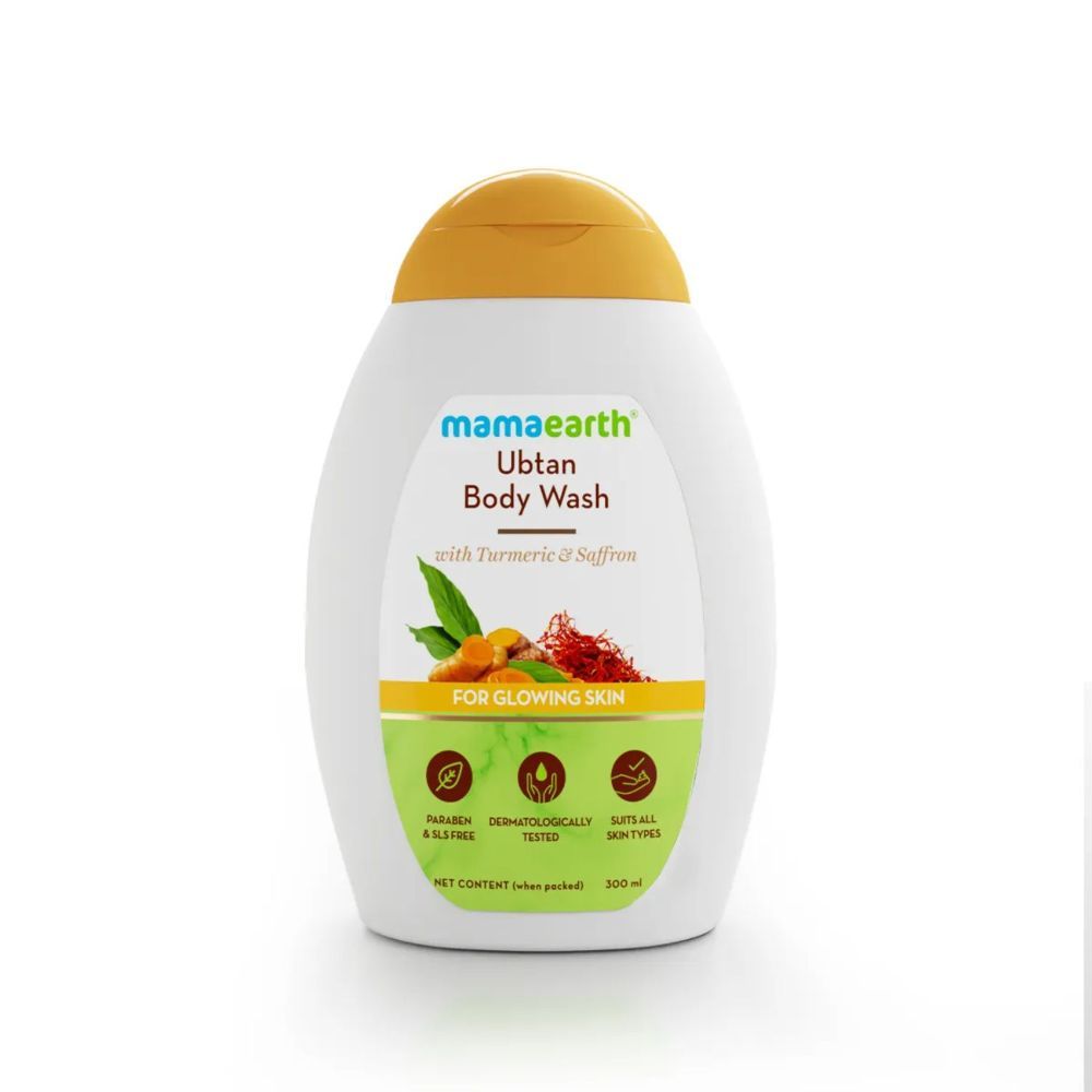 Mamaearth Ubtan Body Wash With Turmeric & Saffron for Glowing Skin Combo (Pack of 3) – 300 ml - Image 2