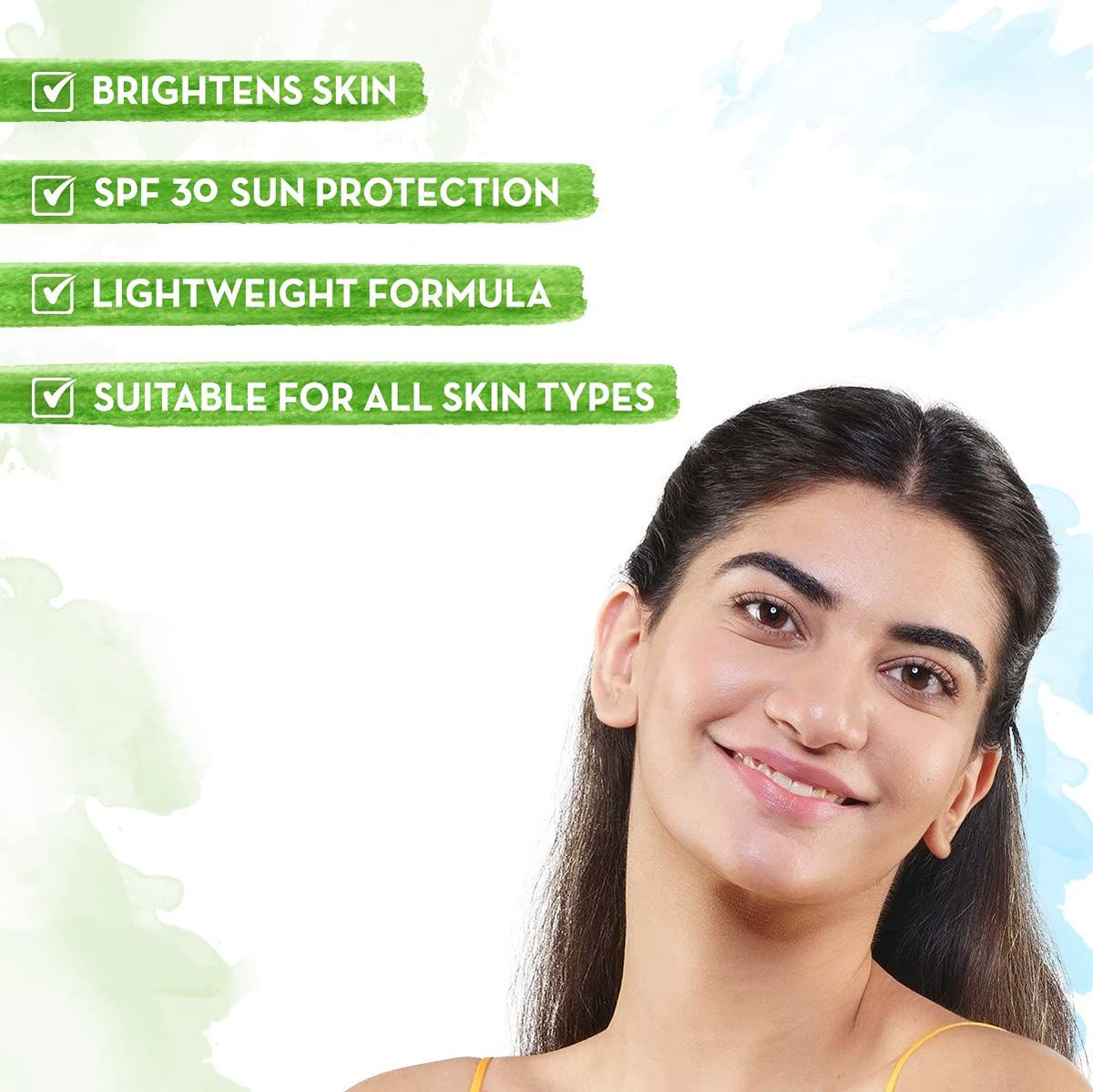 Mamaearth Ubtan Day Cream with SPF 30, with Turmeric & Saffron for Skin Brightening a€“ 50 gm - Image 2