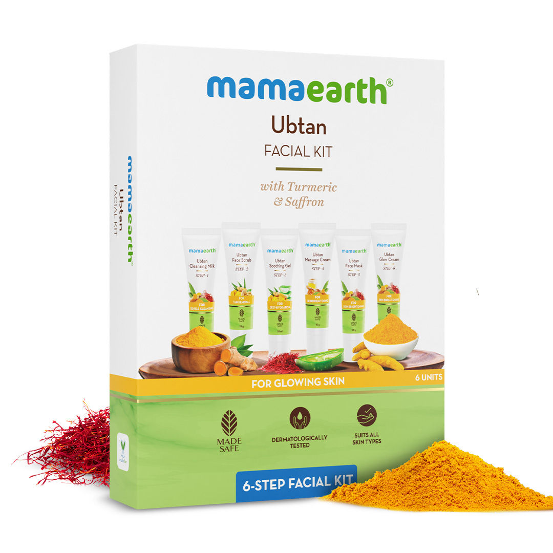 Mamaearth Ubtan Facial Kit with Turmeric & Saffron for Glowing Skin - 60 gm - Image 4