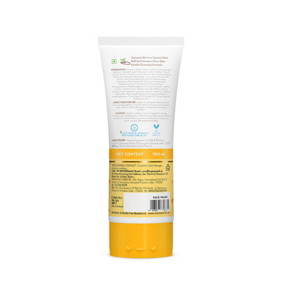 Mamaearth Ubtan Natural Face Wash For All skin type With Turmeric & Saffron For Tan Removal And Skin Brightening (100 ml) - Image 3