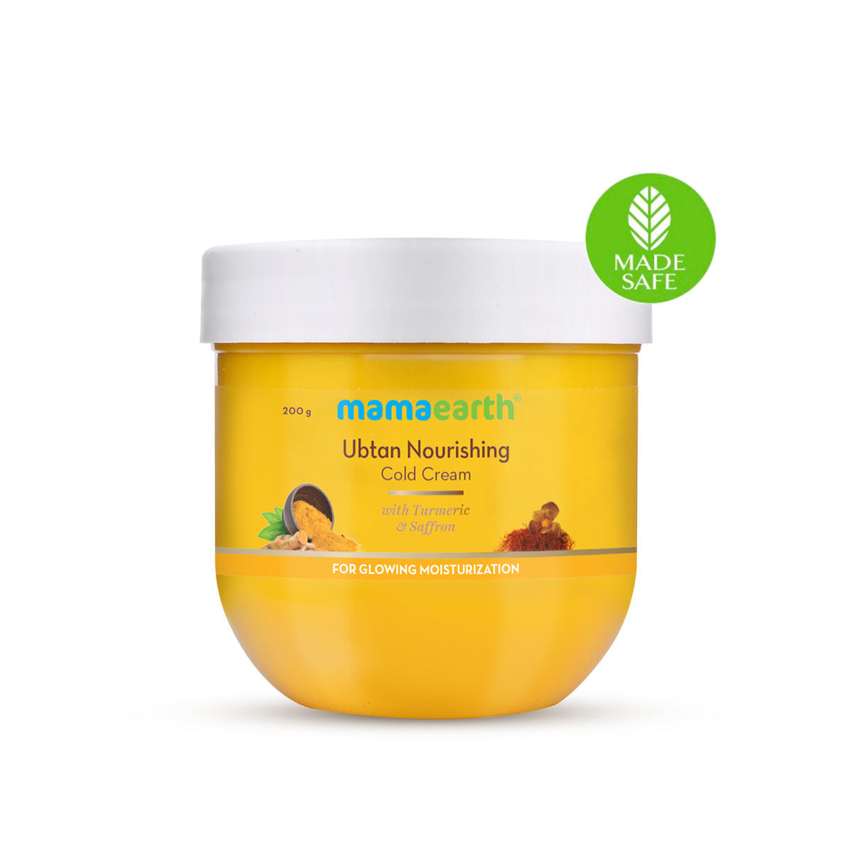 Mamaearth Ubtan Nourishing Cold Cream for Winter with Turmeric & Saffron for Glowing Moisturization (200 gm) - Image 2