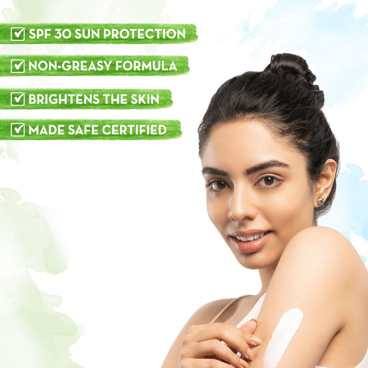 Mamaearth Ubtan Sunscreen Body Lotion SPF 30 with Turmeric & Saffron for Glowing Skin – 300 ml - Image 2