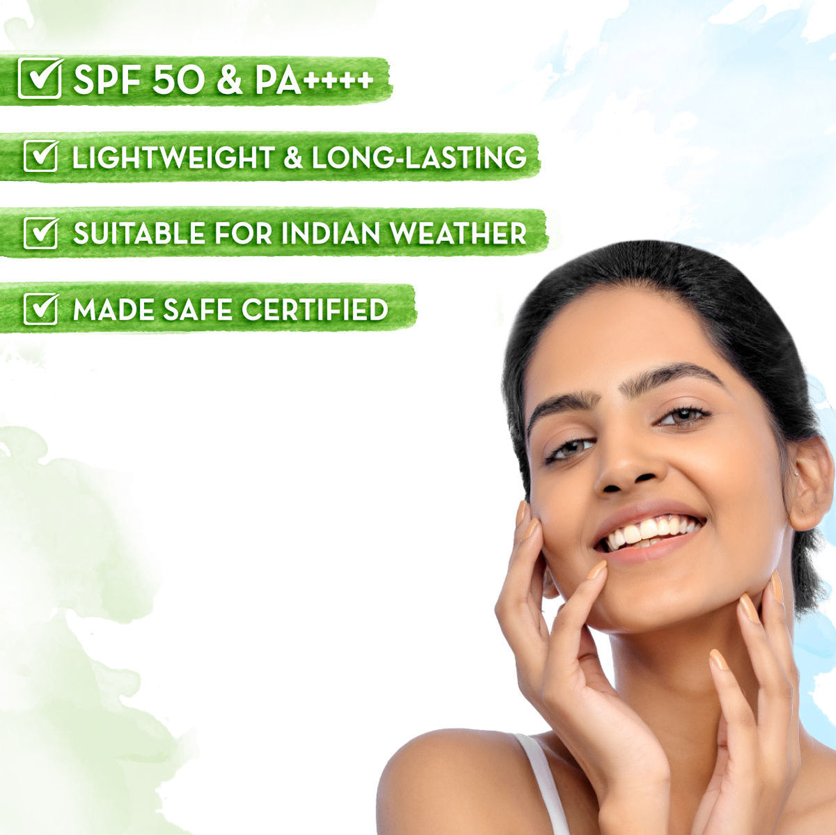Mamaearth Ultra Light Indian Sunscreen with Carrot Seed Turmeric and SPF 50 PA+++ for Suntan Protection - 80 gm| In-Vivo Tested - Image 3