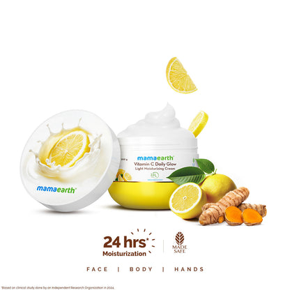 Mamaearth Vitamin C Daily Glow Light Moisturizing Cream 200 gm - Image 4