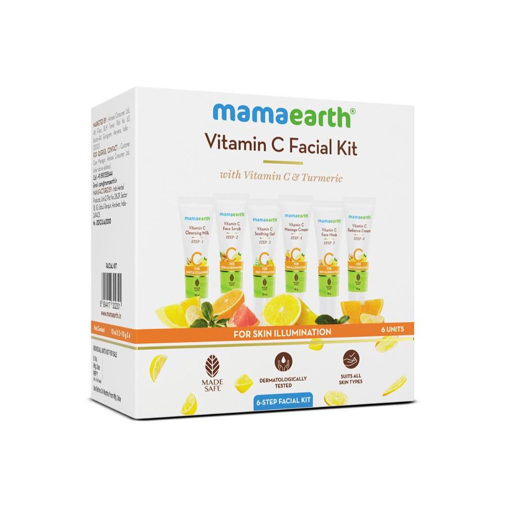 Mamaearth Vitamin C Facial Kit with Vitamin C & Turmeric for Skin Illumination - 60 gm - Image 3