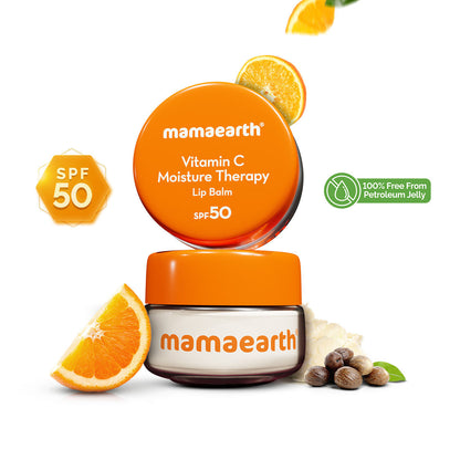 Mamaearth Vitamin C Moisture Therapy Lip Balm SPF 50 for Dry & Chapped Lips 15 gm - Image 4