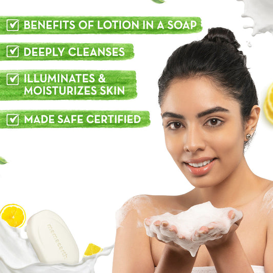 Mamaearth Vitamin C Moisturizing Lotion Soap Pack of 4 (125 g x 4) - Image 2