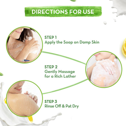 Mamaearth Vitamin C Moisturizing Lotion Soap Pack of 4 (125 g x 4) - Image 4