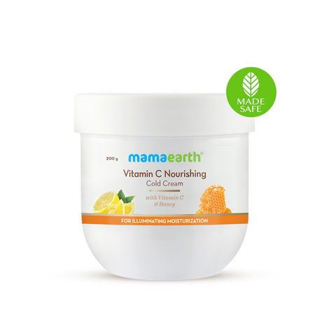 Mamaearth Vitamin C Nourishing Cold Cream for Face & Body with Vitamin C & Honey for Illuminating Moisturization (200 gm)