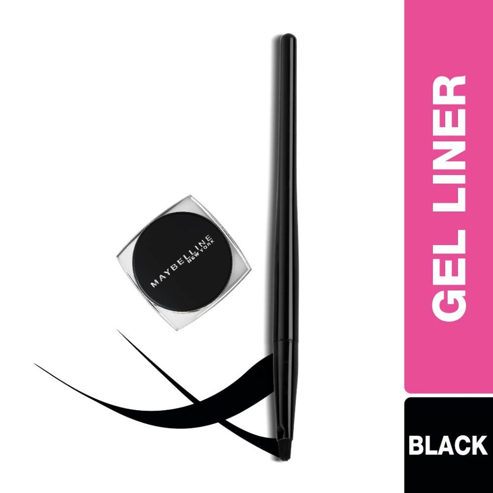 Maybelline Lasting Drama Gel Eyeliner, Waterproof Eyeliner -01 Black 2.5 gm - Maybelline