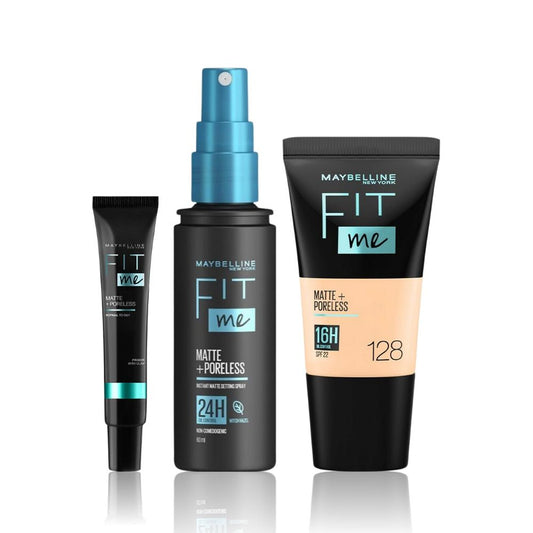 Maybelline Fit Me Complete Matte & Poreless Trio Pack Combo of 3 - Maybelline
