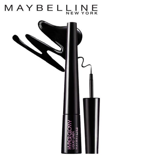 Maybelline Hyper Glossy Liquid Liner, Intense Black Smudge Proof & Waterproof - Black – 3 gm - Maybelline