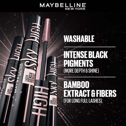 Maybelline Lash Sensational Sky High Easy Wash Mascara, Cosmic Black – Lengthening & Volumizing Mascara, 6 ml - image 3