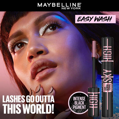Maybelline Lash Sensational Sky High Easy Wash Mascara, Cosmic Black – Lengthening & Volumizing Mascara, 6 ml - image 5